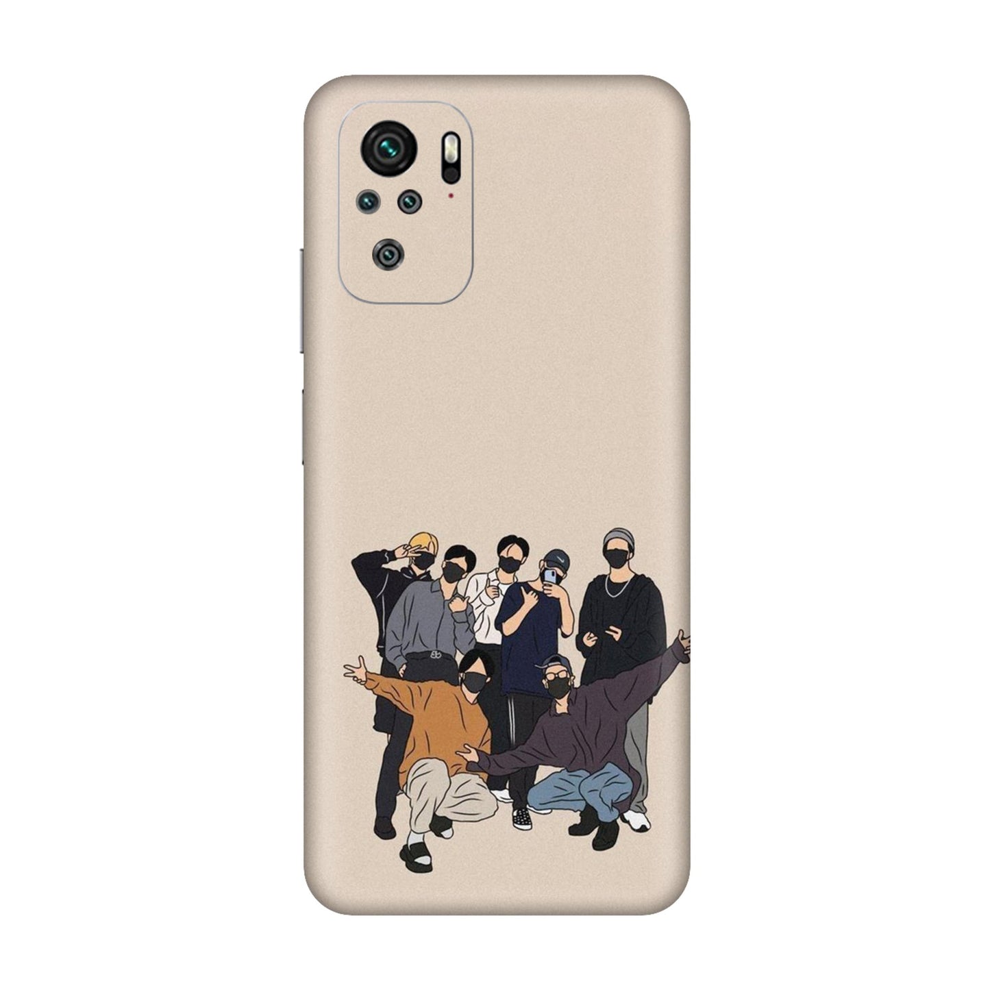 Minimalist Masked Crew Mobile Skin For Redmi Note 11 SE