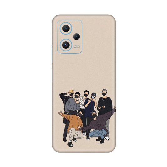 Minimalist Masked Crew Mobile Skin For Redmi Note 12 5g