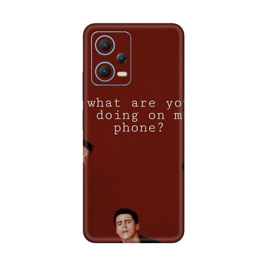 Peeping Trio Phone Check Mobile Skin For Redmi Note 12 5g