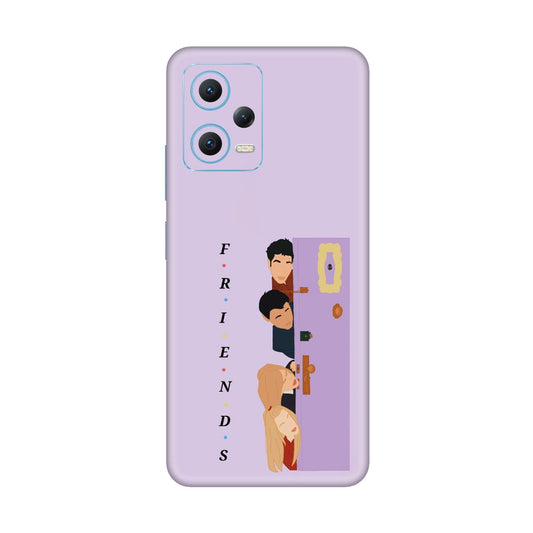 Purple Door Peeker Mobile Skin For Redmi Note 12 5g