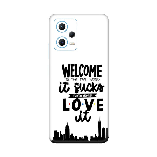 Real World NYC Quote Mobile Skin For Redmi Note 12 5g