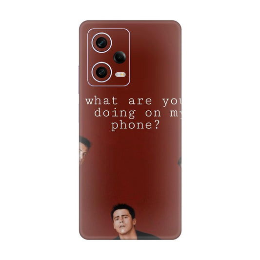 Peeping Trio Phone Check Mobile Skin For Redmi Note 12 Pro 5g