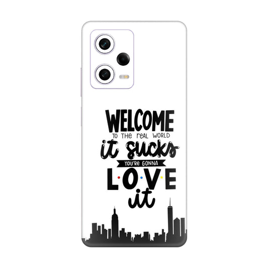 Real World NYC Quote Mobile Skin For Redmi Note 12 Pro 5g