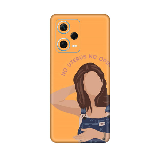 No Uterus No Opinion Mobile Skin For Redmi Note 12 Pro Plus 5g