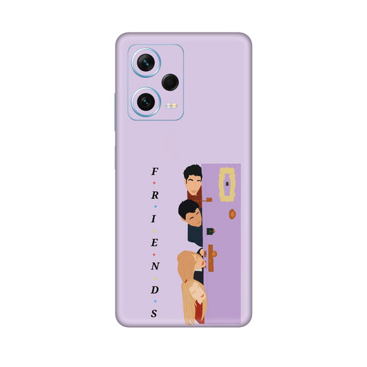 Purple Door Peeker Mobile Skin For Redmi Note 12 Pro Plus 5g