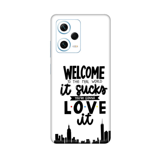 Real World NYC Quote Mobile Skin For Redmi Note 12 Pro Plus 5g
