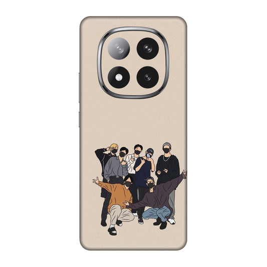 Minimalist Masked Crew Mobile Skin For Redmi Note 14 Pro Plus 5g