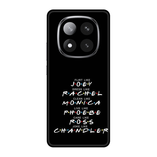 Friends Character Traits Mobile Skin For Redmi Note 14 Pro Plus 5g