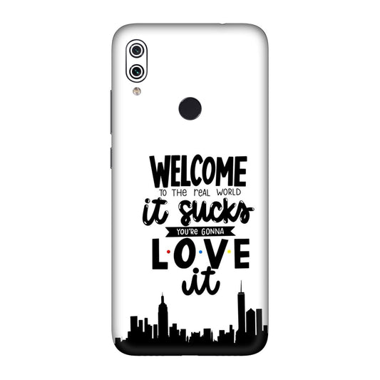 Real World NYC Quote Mobile Skin For Redmi Note 7