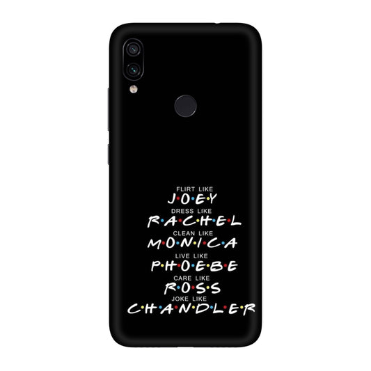 Friends Character Traits Mobile Skin For Redmi Note 7