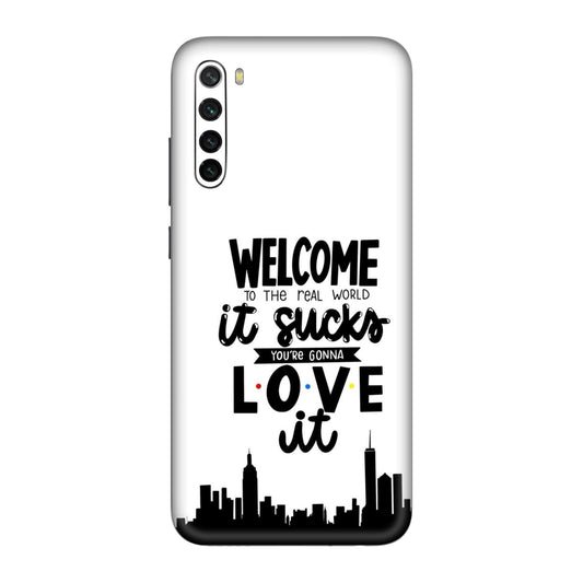 Real World NYC Quote Mobile Skin For Redmi Note 8