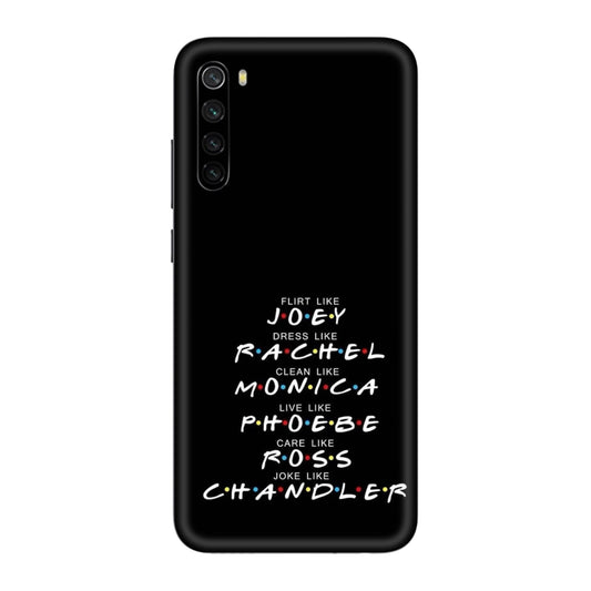 Friends Character Traits Mobile Skin For Redmi Note 8