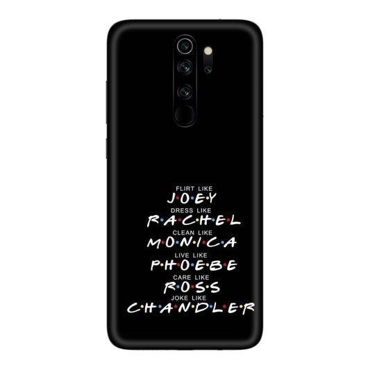 Friends Character Traits Mobile Skin For Redmi Note 8 Pro