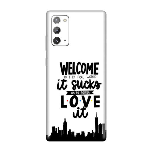 Real World NYC Quote Mobile Skin For Samsung Galaxy Note 20