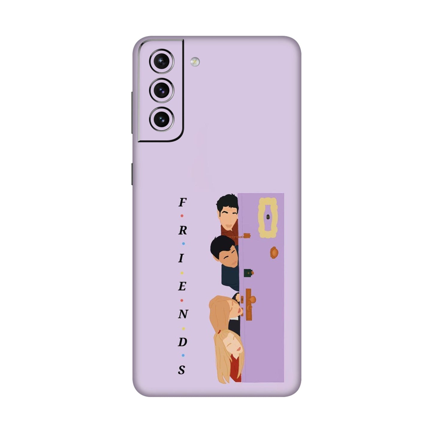 Purple Door Peeker Mobile Skin For Samsung Galaxy S21 Plus 5g