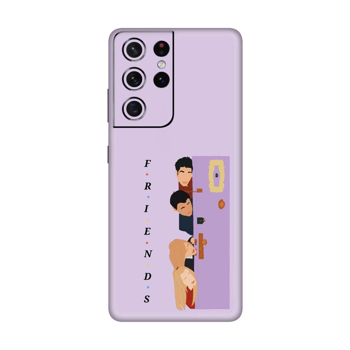 Purple Door Peeker Mobile Skin For Samsung Galaxy S21 Ultra 5g