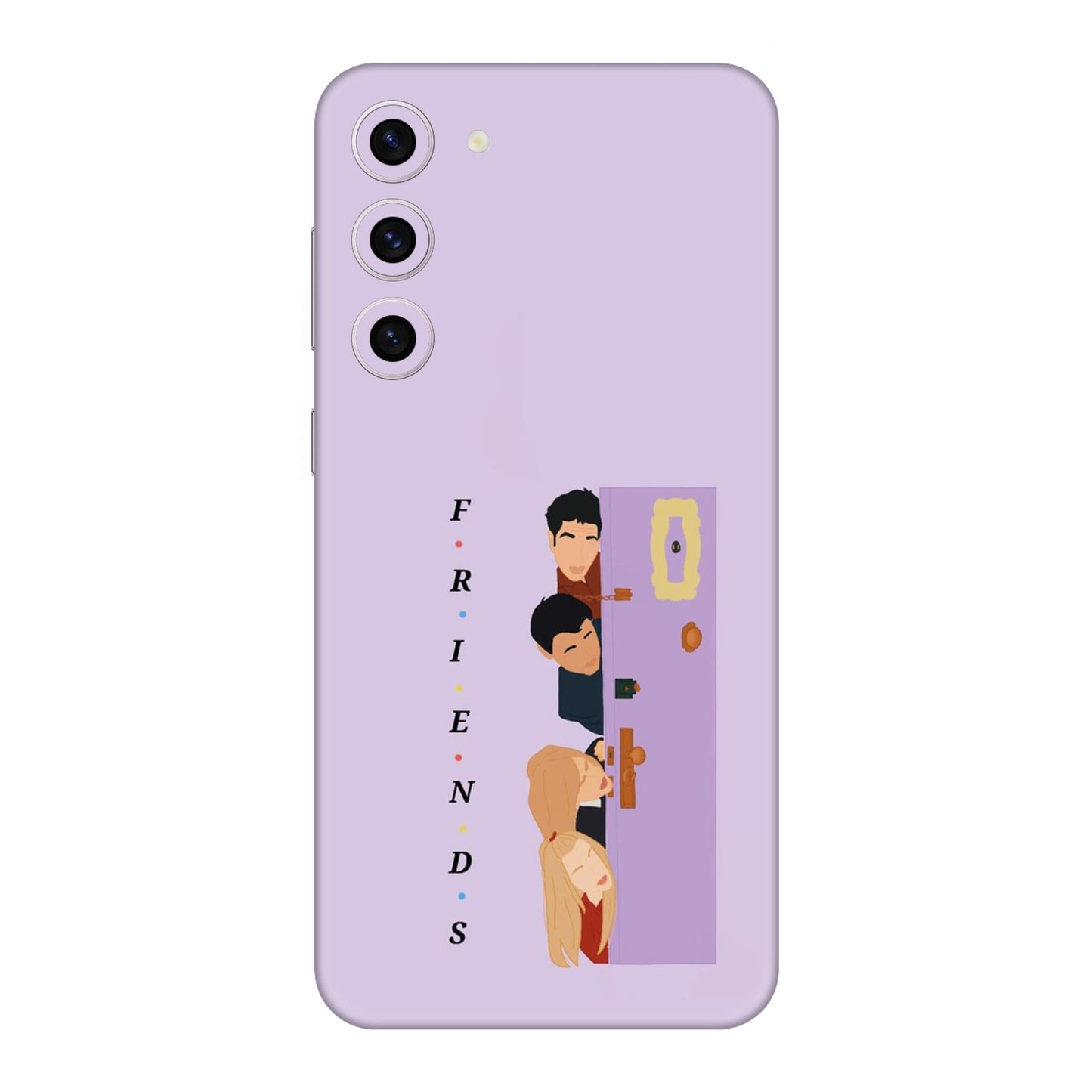 Purple Door Peeker Mobile Skin For Samsung Galaxy S23 Plus 5g