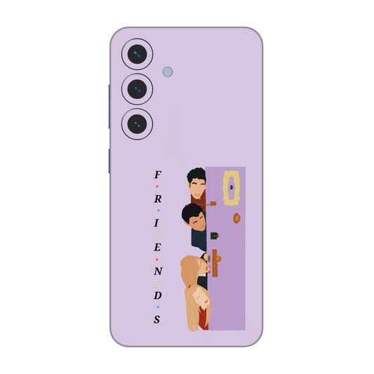 Purple Door Peeker Mobile Skin For Samsung Galaxy S25 5g