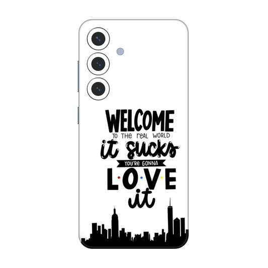 Real World NYC Quote Mobile Skin For Samsung Galaxy S25 5g
