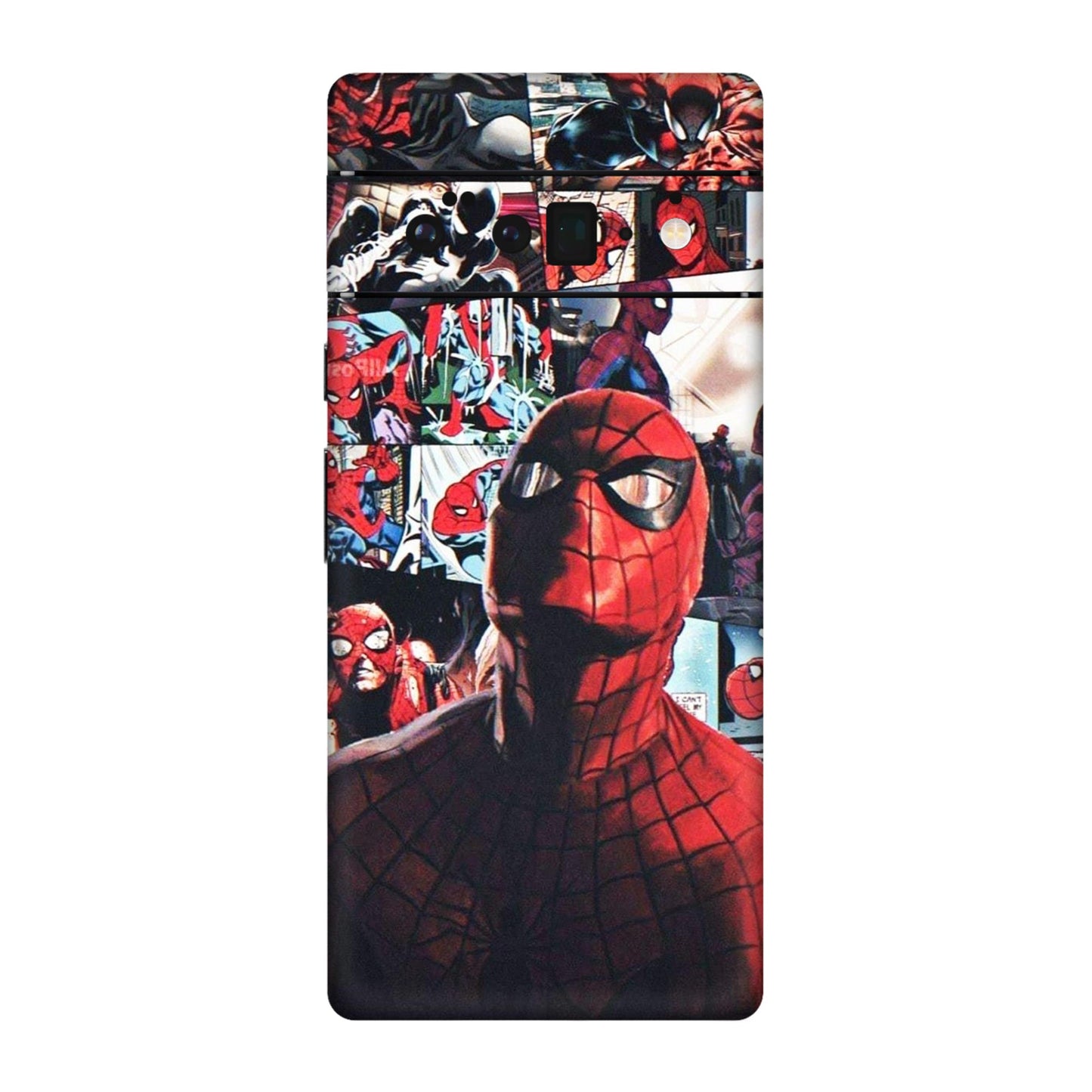 Vintage Spider Man Collage Mobile Skin For Google Pixel 6 Pro