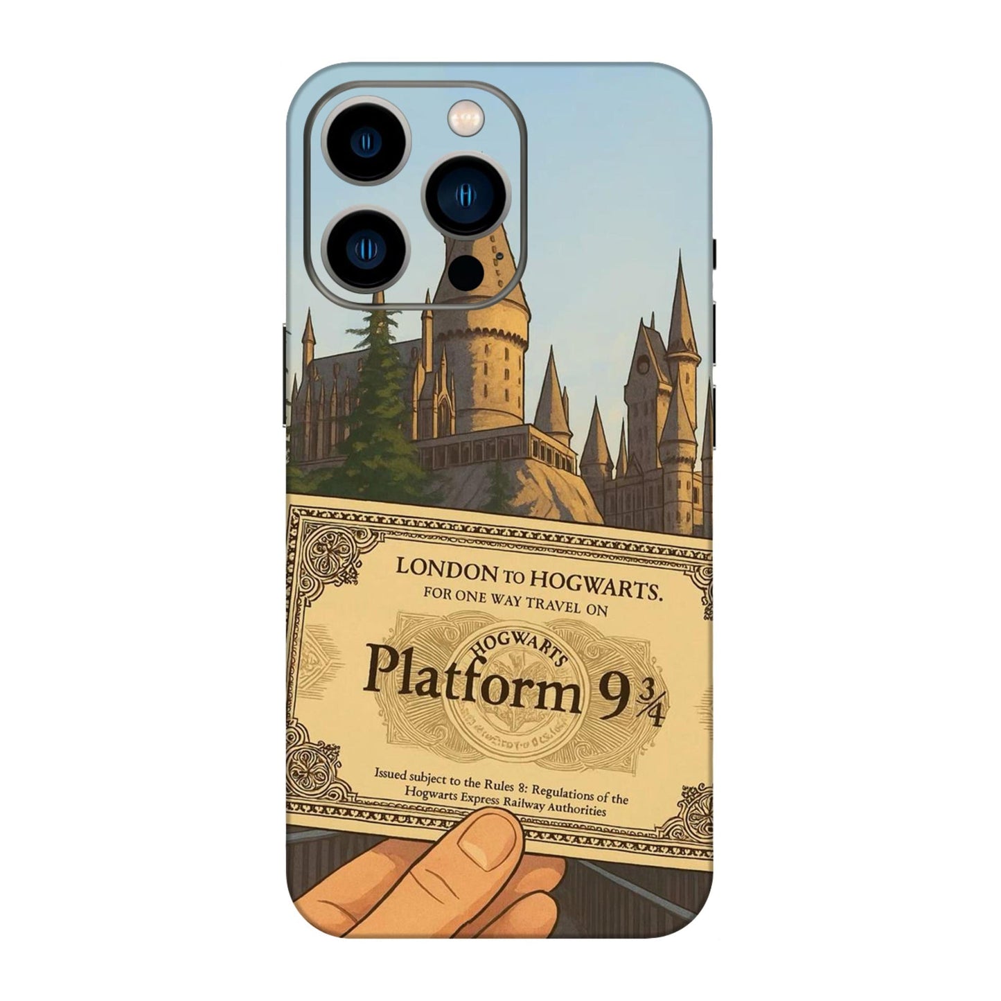 Hogwarts Express Ticket Mobile Skin For iPhone 13 Pro