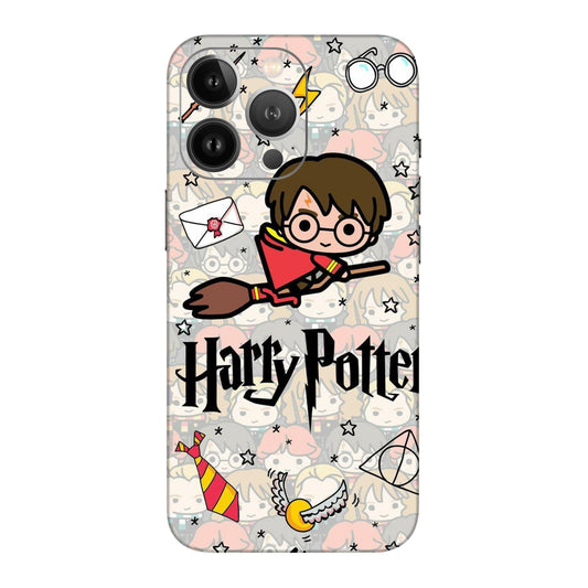 Chibi Harry Potter Magic Icons Mobile Skin For iPhone 13 Pro Max
