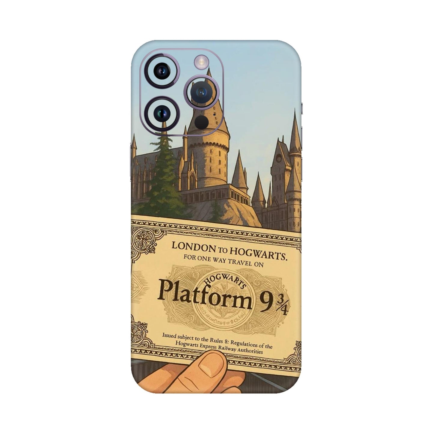 Hogwarts Express Ticket Mobile Skin For iPhone 14 Pro
