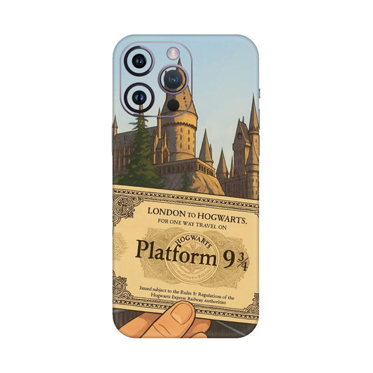 Hogwarts Express Ticket Mobile Skin For iPhone 14 Pro