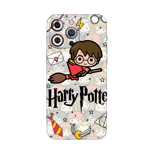 Chibi Harry Potter Magic Icons Mobile Skin For iPhone 14 Pro
