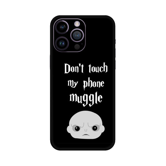 Don't Touch My Phone, Muggle Mobile Skin For iPhone 14 Pro