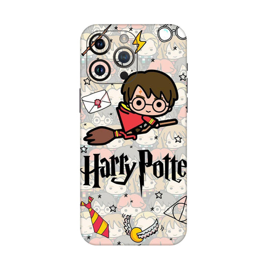 Chibi Harry Potter Magic Icons Mobile Skin For iPhone 14 Pro Max