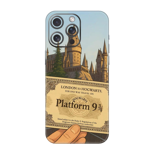 Hogwarts Express Ticket Mobile Skin For iPhone 15 Pro Max