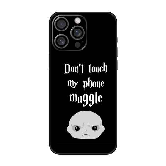 Don't Touch My Phone, Muggle Mobile Skin For iPhone 15 Pro Max