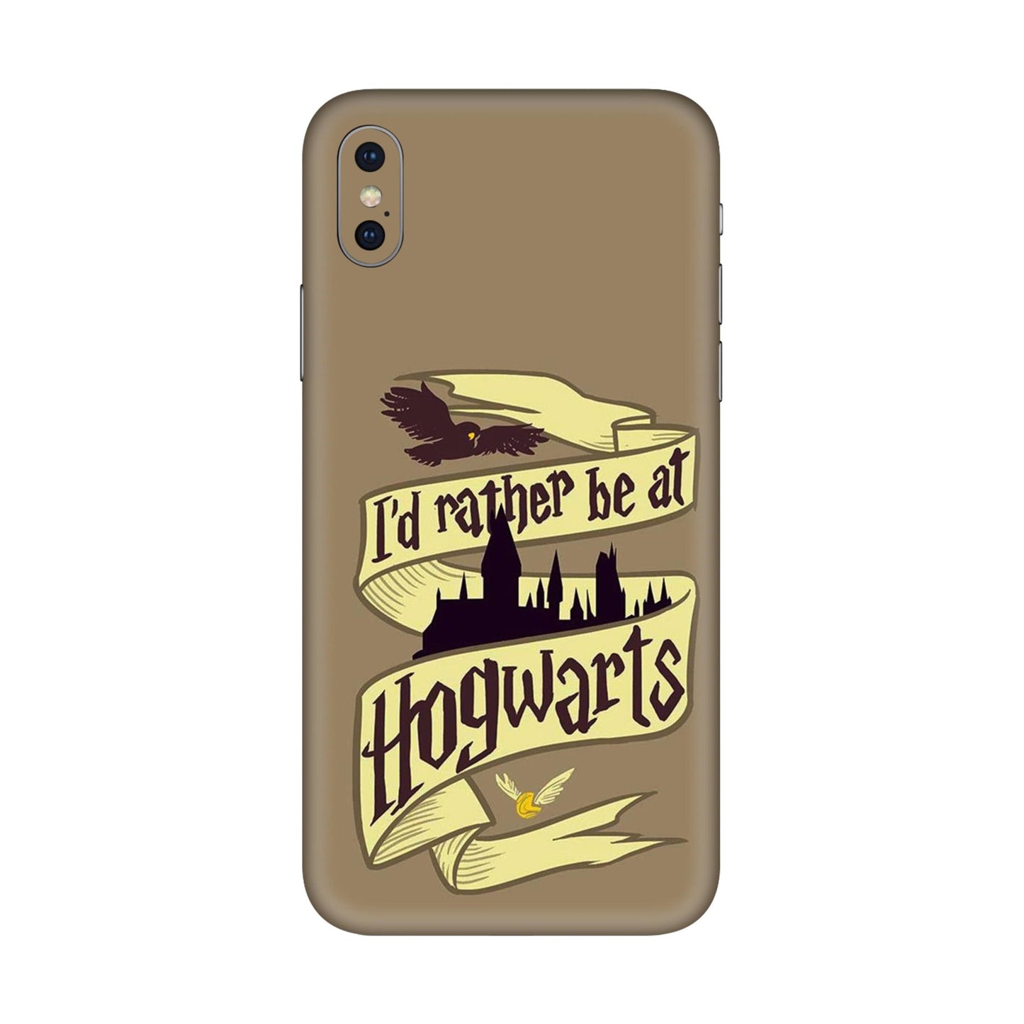 I'd Rather Be at Hogwarts Mobile Skin For iPhone X