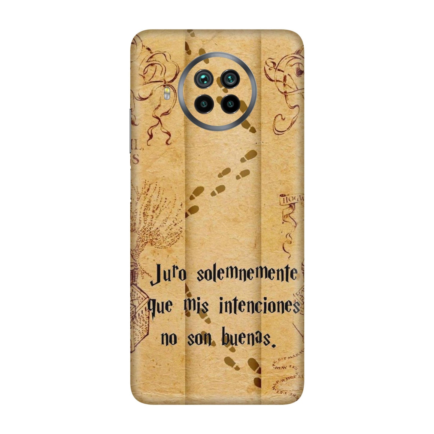 Marauders Map Spanish Edition Mobile Skin For Mi 10T Lite