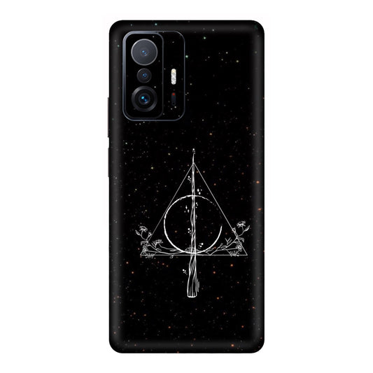 Floral Deathly Hallows Mobile Skin For Mi 11T Pro