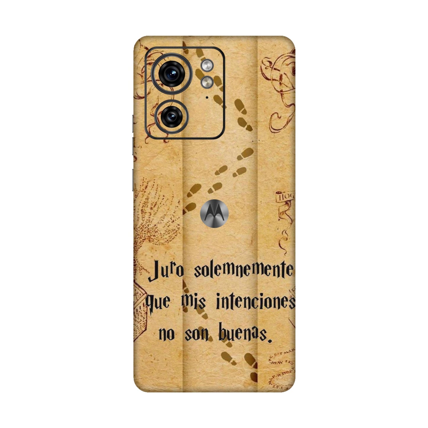 Marauders Map Spanish Edition Mobile Skin For Motorola Edge 40 5G