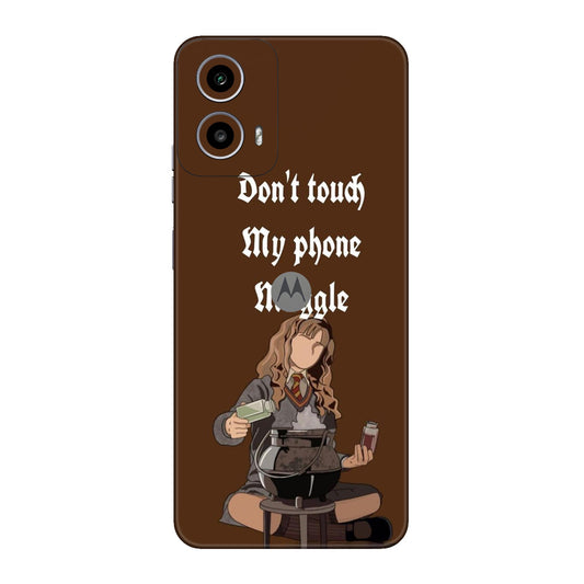 Hermione Dont Touch My Phone, Muggle Mobile Skin For Motorola G34 5G