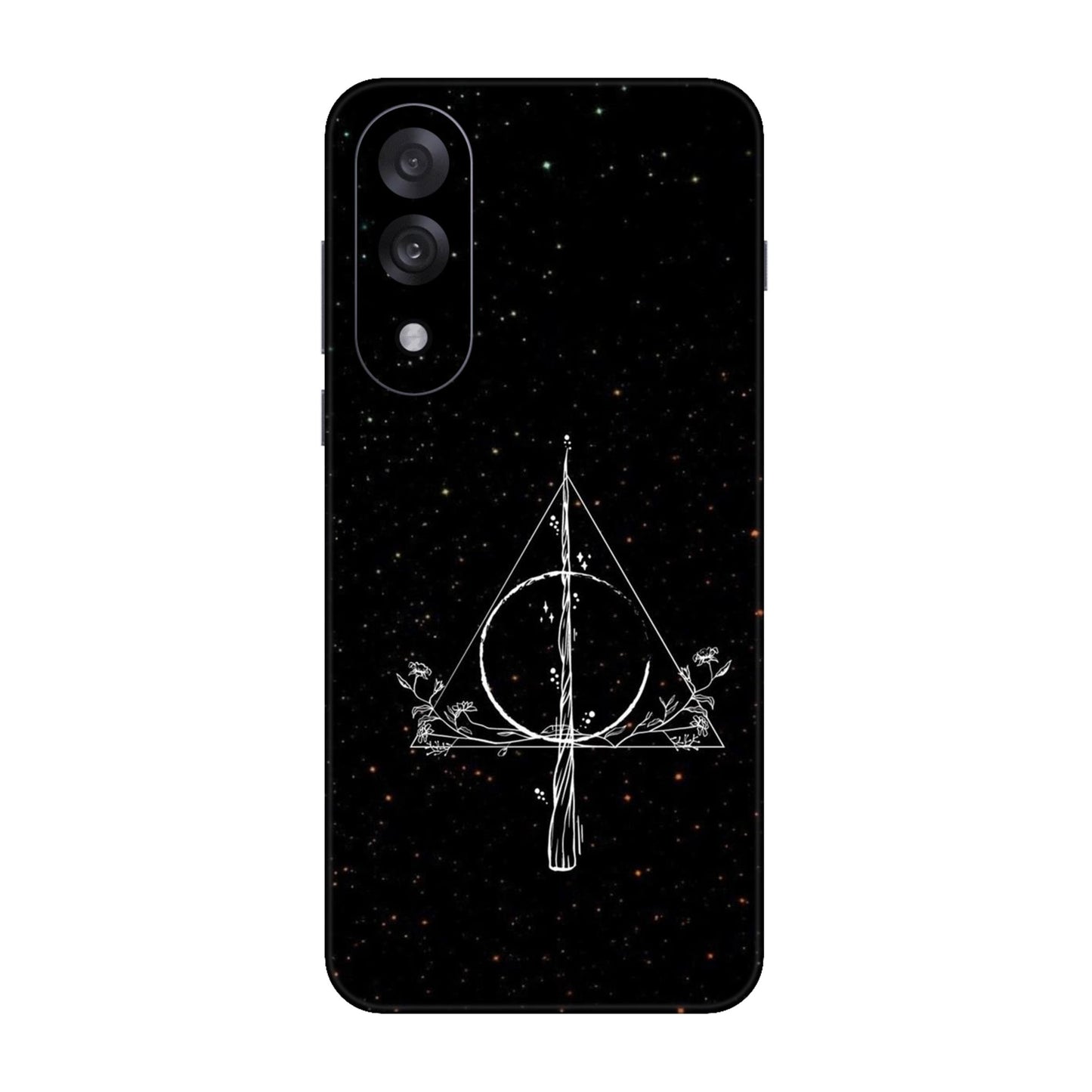 Floral Deathly Hallows Mobile Skin For OnePlus Nord 5