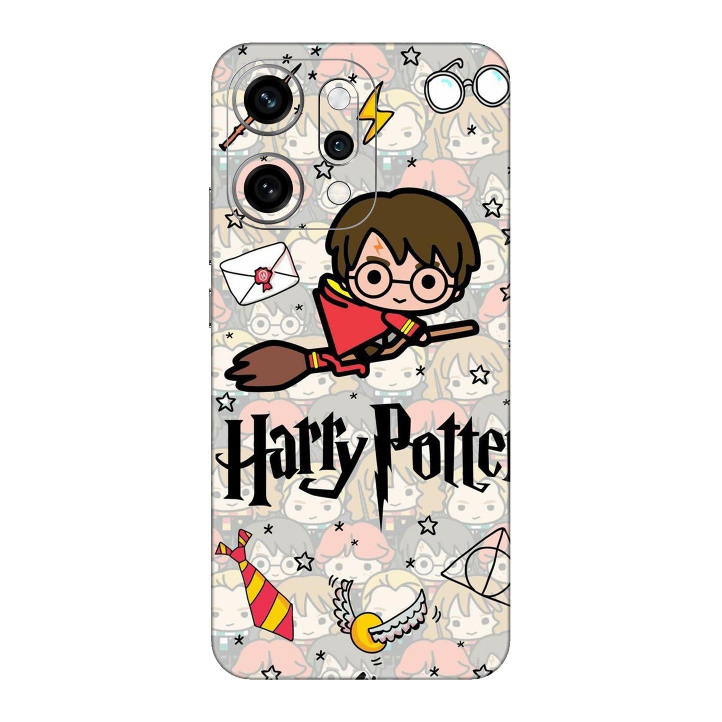 Chibi Harry Potter Magic Icons Mobile Skin For Oppo Reno 14 Pro 5g