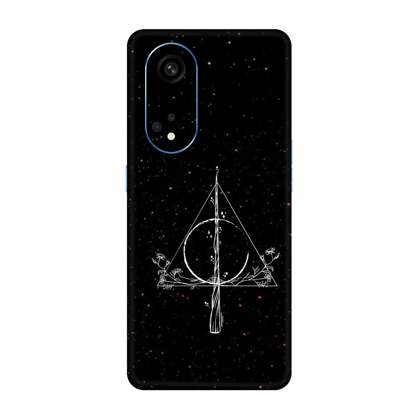 Floral Deathly Hallows Mobile Skin For Oppo Reno 8t 5g