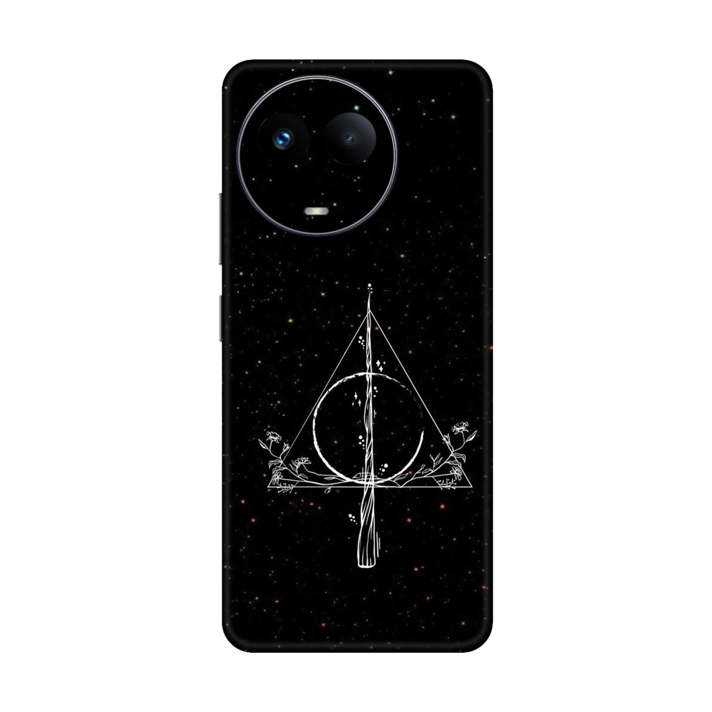 Floral Deathly Hallows Mobile Skin For Realme 11x 5g
