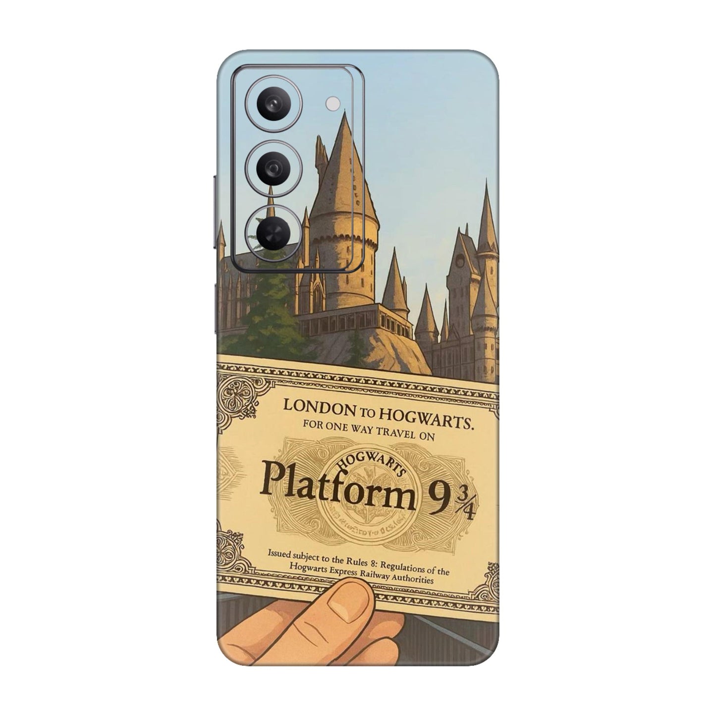 Hogwarts Express Ticket Mobile Skin For Realme 14x 5g