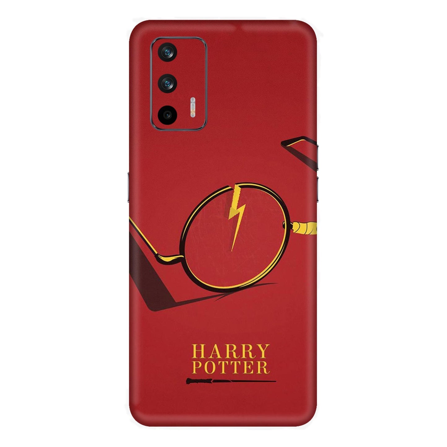 Minimalist Harry Potter Glasses Mobile Skin For Realme X7 Max 5g