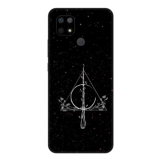 Floral Deathly Hallows Mobile Skin For Redmi 10