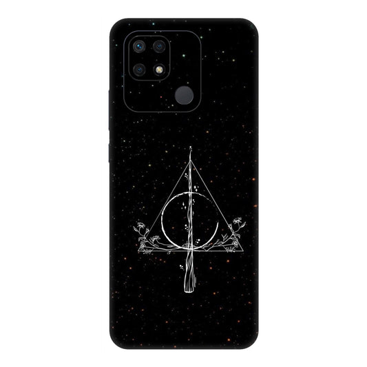 Floral Deathly Hallows Mobile Skin For Redmi 10 Power