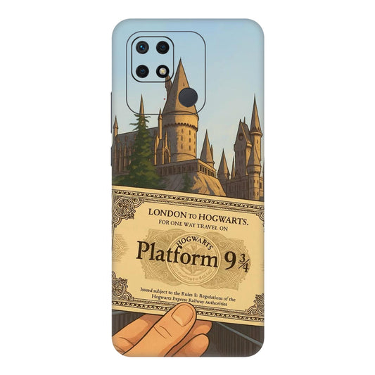 Hogwarts Express Ticket Mobile Skin For Redmi 10 Power
