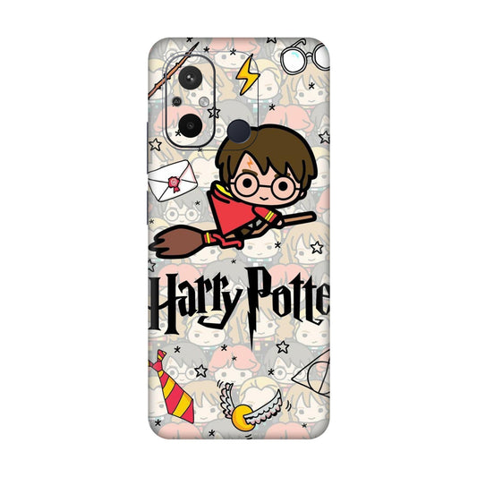 Chibi Harry Potter Magic Icons Mobile Skin For Redmi 12C
