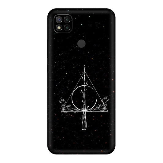 Floral Deathly Hallows Mobile Skin For Redmi 9 Activ