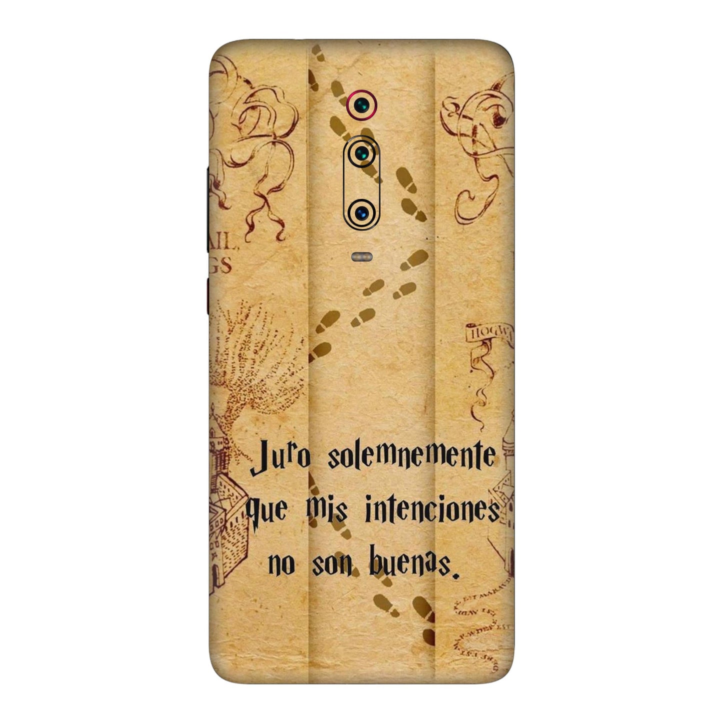Marauders Map Spanish Edition Mobile Skin For Redmi K20